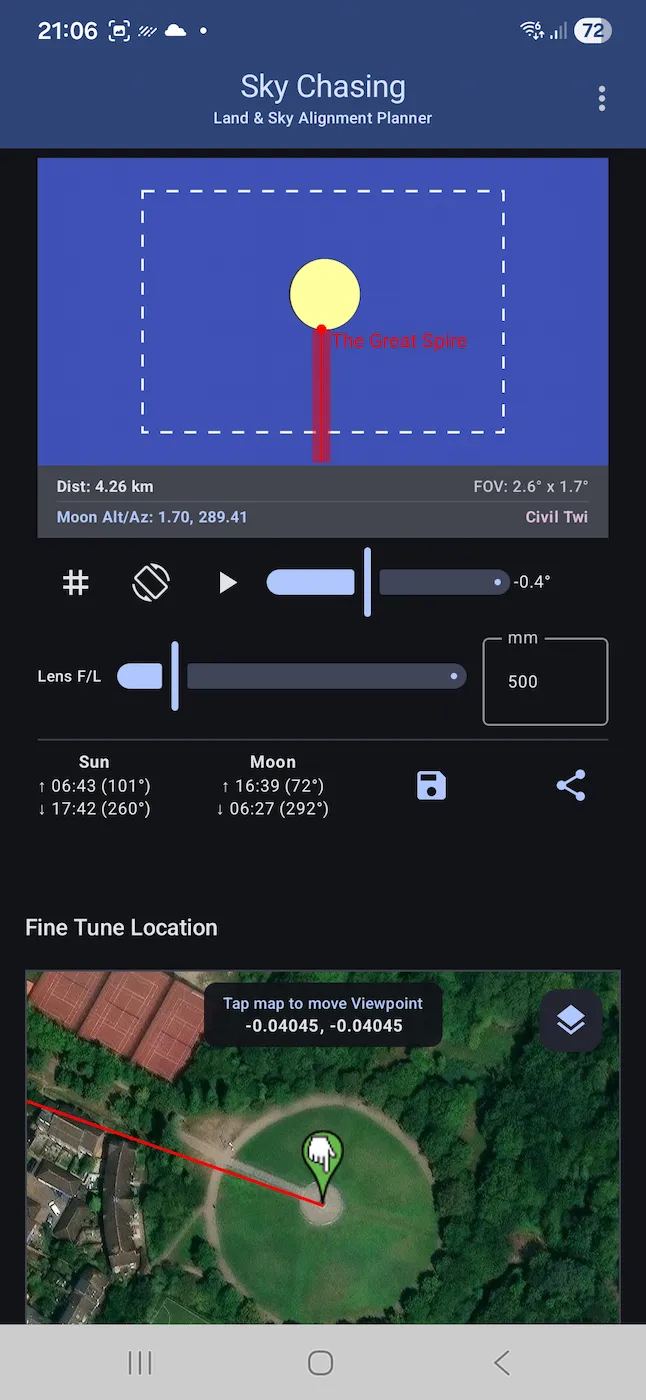 Sky Chasing Simulation Mode